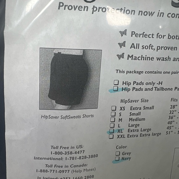 Hip Saver Soft Sweats Shorts - Picture 3 of 3